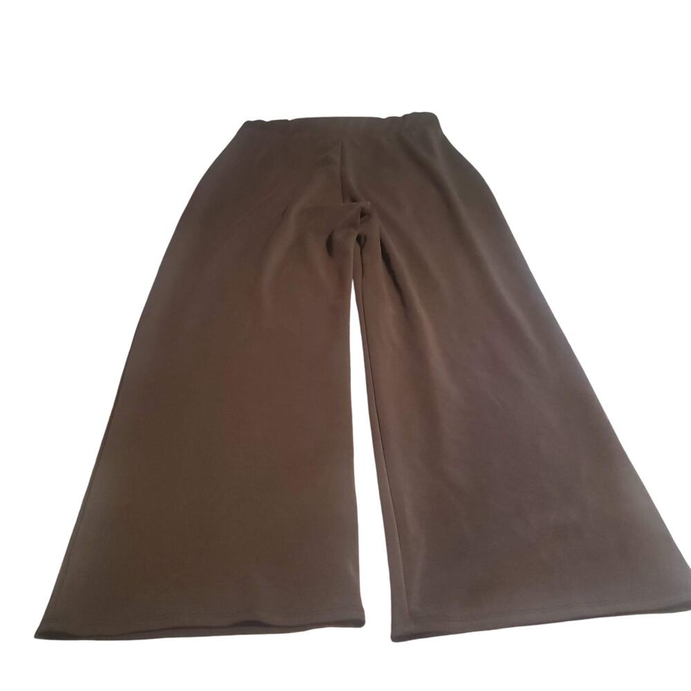 Wasabi + Mint Size L (29x26.5) Super Soft Scuba Wide Leg Cropped Pants in Black